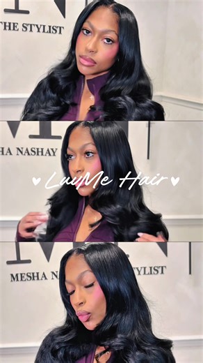 Stunning Jet Black Hair Install with Luvme Hair Bundles