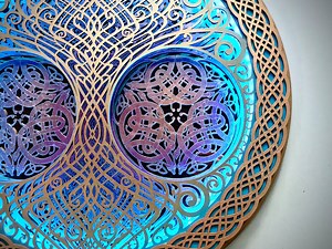 Sacred Geometry Led Lamp "tree of Life", Celtic Wall Art - Etsy
