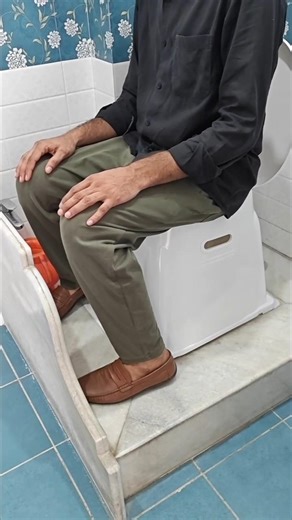 Toilet seat converter - Indian toilet seat to western commode