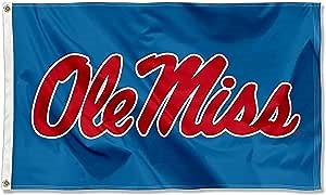 College Flags & Banners Co. Ole Miss Powder Blue Flag