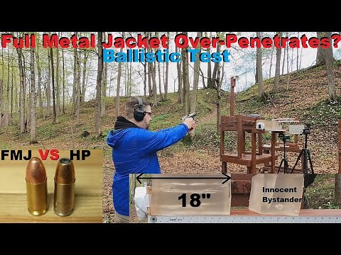 Does Full Metal Jacket Ammo REALLY Over-Penetrate? (and Hit Innocent Bystanders) Ballistic Test