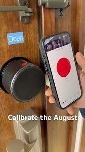 Calibrate the August smart lock without door sensor. #august