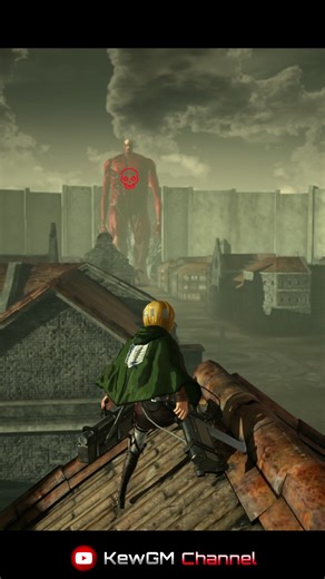 Transform Colossal Titan 🔥 #進撃の巨人 #ผ่าพิภพไททัน #Attackontitan #Anime 🔴 #KewGMCh 🎮