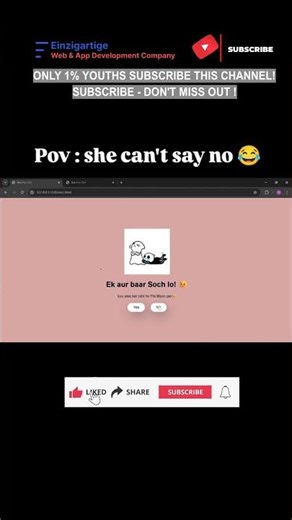 Subscribe 👍 Like ❤️ | When Code Has Feelings & She Can’t Reject 😍 #shorts #viral #youtubeshorts