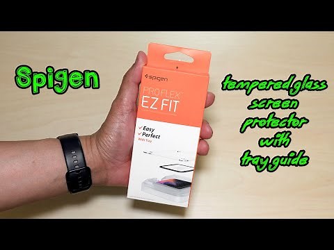Samsung Galaxy Watch Active 2 Spigen Tempered Glass Screen Protector w Tray Guide (RAW Installation)