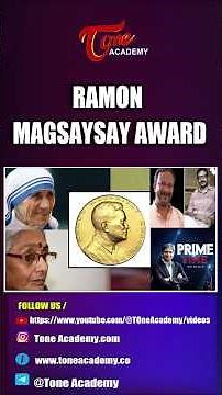 Ramon Magsaysay Award 2025 | History, Winners & Significance #gk #education