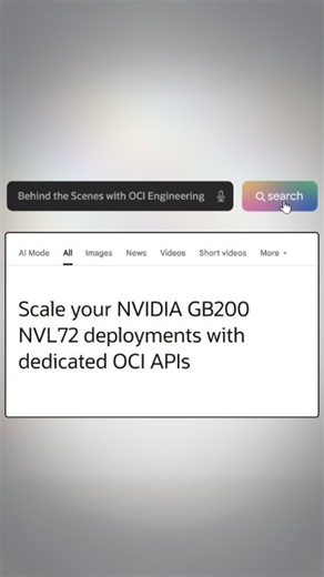 OCI’s supercomputer streamlines GPU management for NVIDIA GB200 NVL72 deployments. See how dedicated OCI APIs automate provisioning, clustering, and orchestration for large-scale AI workloads—unlocking new levels of speed, scalability, and operational simplicity: https://social.ora.cl/6187hdmgF | Oracle Cloud