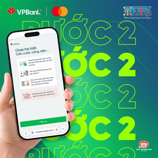 MỞ THẺ VPBANK MASTERCARD ONE PIECE 1 PHÚT - NHẬN TRỌN ĐẶC QUYỀN CỰC HÚT 💥 Chỉ với 1 phút thao tác online, bạn sẽ nhận ngay 1 trong 6 thiết kế thẻ VPBank StepUp Mastercard phiên bản One Piece độc đáo. Sẵn sàng chi tiêu và chớp lấy hàng loạt đặc quyền cực chất mà VPBank dành tặng bạn: 💎 Hoàn đến 15% cho chi tiêu online 💎 Hoàn tiền đến 400.000 VNĐ khi mở thẻ và tổng giao dịch từ 2 triệu VND trong vòng 30 ngày 💎 Hoàn đến 4% cho chi tiêu ăn uống 📌 Mở thẻ đơn giản trong 3 bước: Bước 1: Truy cập w