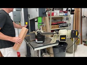 Felder FB600 bandsaw with Comatic power feeder, Carter Guides and Lennox Trimaster 1" 3 2 blade