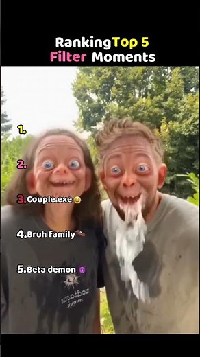 Ranking the top 5 Tik tok Filter Challenge