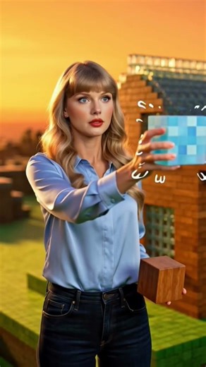 Taylor Swift Enters Minecraft 😂🟩