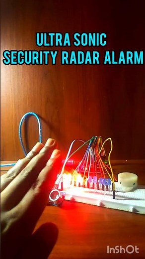 DIY Touchless Laser Security Radar Alarm with Arduino! 🚨⚡