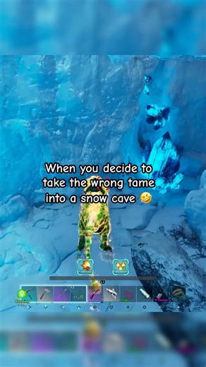 I Took the Wrong Dino Into the Snow Cave and THIS Happened! #playark