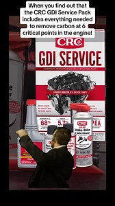 The CRC GDI Service Pack has all the essentials to remove carbon at 6 critical points within the engine: MAF sensor, throttle body, combustion chamber, intake valves, spark plugs, and fuel injectors. The CRC GDI Service Kit includes: CRC Gasoline 1-Tank Power Renew®, 15oz CRC GDI IVD® Intake Valve & Turbo Cleaner, 11oz CRC Mass Air Flow Sensor Cleaner, 4.5oz CRC Throttle Body & Air Intake Cleaner, 5oz https://www.crcindustries.com/gdi-service-pack-1-kit/ #CRCInd #CRCAuto #shoptools #automotivema