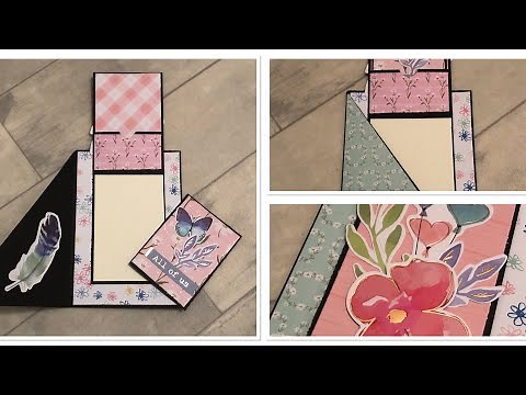 tuto carte pliage originale pour offrir carte cadeau / FACILE