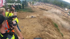 Epic off-road racing crash caught on camera