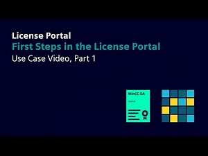 Use Case 1: First Steps in the License Portal