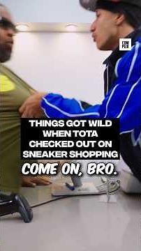 Things got wild when Tota checked out on #SneakerShopping