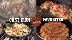 25K views · 94 reactions | It's Memorial Weekend. A great time to share our favorite cast iron cooking recipes! Quail in the dutch oven, Beer-Braised Rabbit with Fried Cabbage and even Monkey Bread. Finish up with learning how to clean and season your cast iron skillet or dutch oven. | Tim Farmer's Country Kitchen | Facebook
