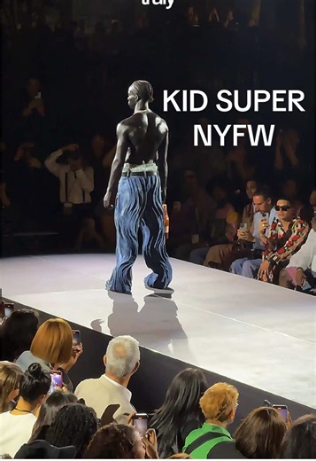 Kid Super Runway show during NYFW “The People’s Runway” #nyfw #kidsuper #brooklyn @KidSuper