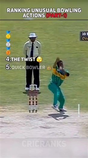 ranking unusual bowling actions #cricket #music #tenda