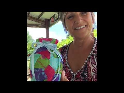 DIY-Fabric Wrapped Vase