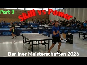 Teile 3, BELINER MEISTERSCHAFTEN 2026, Table tennis highlights showdown, #Tischtennis #BackHand