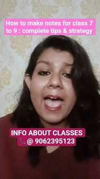 How to make notes for Class 7–9 effectively | Complete tips & smart strategy #studytips #class9