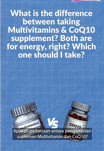 Multivitamin vs. CoQ10: Energi yang Berbeza