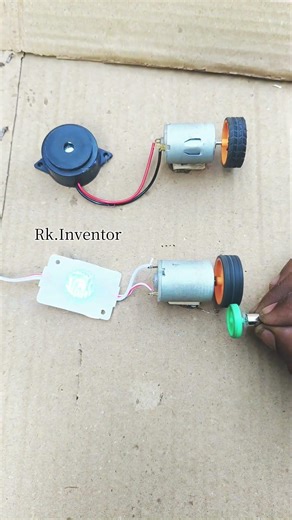 How to generate for 12v dc motor Test LED light and Buzzer sound #electricmotor #dcmoto #shortvideo