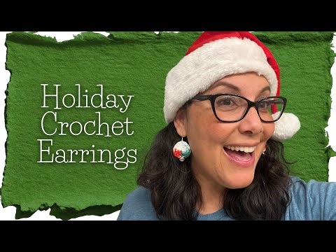 Easy Holiday Crochet Earrings 🎄 Beginner Friendly + Perfect for Gifts & Markets