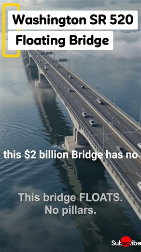 This $2 Billion Bridge Has No Pillars It FLOATS #floating #bridge #bridge #longest #floating #arch