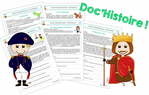 Lecture compréhension : les Doc'Histoire ! - Classe et Grimaces