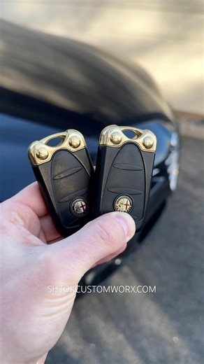 My metal key fob caps for Alfa Romeo 159 939 brera spider #alfaromeo #keyfob #alfaromeo159 #brera