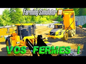 Farming Simulator 19 | JE VISITE VOS FERMES #03 | Travaux Publique dans une ferme !
