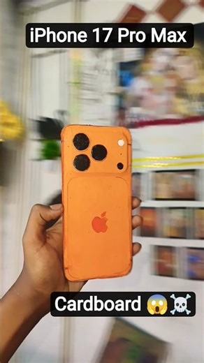 iPhone 17 Pro Max by cardboard realistic tutorial #viral #trending