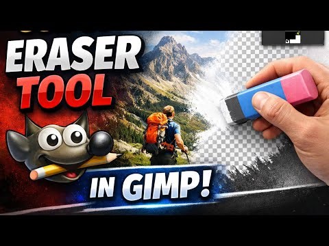 What are the uses of Eraser Tool in GIMP ? #gimptutorial