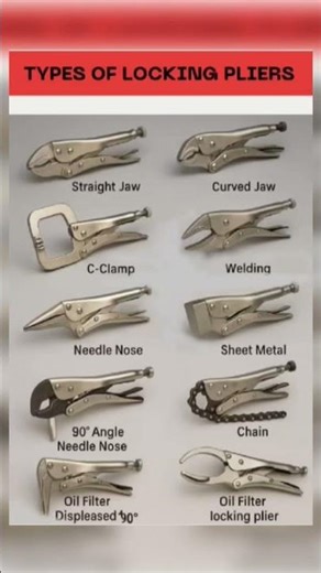 🔧 TYPES OF LOCKING PLIERS