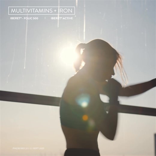 I've got this! I don't let anemia hold me back from crushing my day. With the help of Multivitamins Iron (Iberet® 500) (Iberet® Active), proper diet, and exercise, I can keep pushing forward. I'm unstoppable. Dugong Iberet®. ASC A0256P090425I | Rose Pharmacy Incorporated