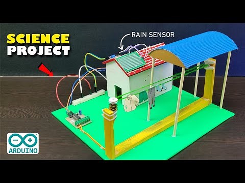 How To Make Automatic Rain Detector Project|| Rain Sensor Clothes Protection System #raindetector