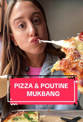 Delicious Pizza and Poutine Mukbang in Rochester, NY
