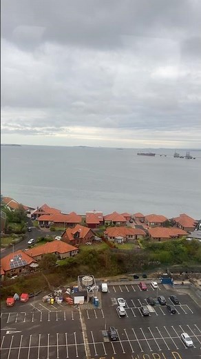 Overlooking the Bay — Peaceful Ocean Day #train #scotland #ocean