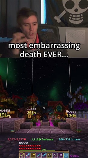 Bro Was BOUNCING On It... #hypixelskyblock #funny #minecraftshorts #relatable