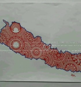 301K views · 23K reactions | Map of Nepal filled with mandala art, Made by Arpana Khanal ❤️ | Nepal cover artist | Facebook