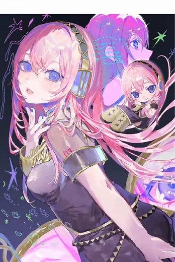 巡音ルカの魅力を描いたイラスト集