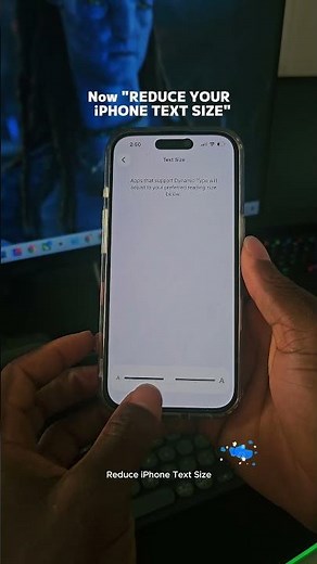 Reduce iPhone Text Size
