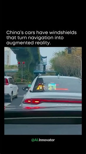 Artificial Intelligence | AI | Technology on Instagram: "Follow @ai.innovator for more content. This is what next‑generation navigation looks like. It feels like driving inside a video game. The dashboard projects a live 3D map onto the windshield, making every turn and lane crystal clear."