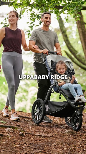 The UPPAbaby Ridge is a jogging stroller that can be configured to meet your needs. The smart, adjustable features keep parent and baby comfortable from road to trail to off the beaten path! 🗺 Does this stroller fit as your primary stroller? #bambibaby #bambibabystore #uppababy #topstrollers #babygear #babyshowergifts | Bambi Baby
