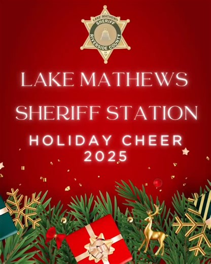 22 reactions | Lake Mathews Holiday Cheer A heart-warming day of giving back, sharing smiles, and celebrating the season with families in our community. ✨ | Lake Mathews Sheriff's Station | Facebook