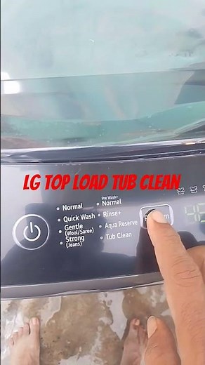 lg top load washing machine tub clean